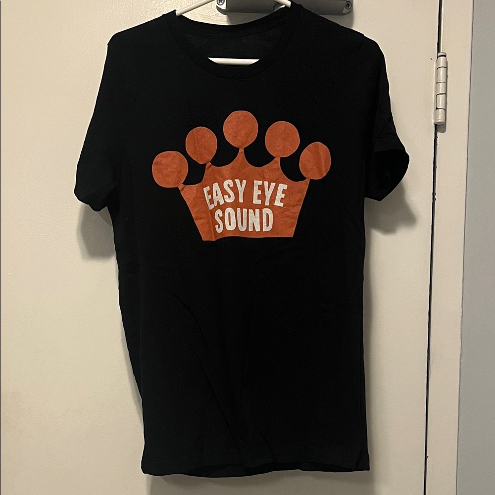 The Black Keys easy eye sound Black T-Shirt with Orange Graphic